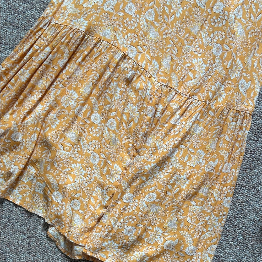 Promesa Mustard Floral Maxi Dress - Picture 4 of 9